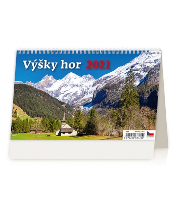 Table calendar Výšky hor 2021