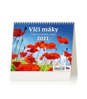 Table calendar Vlčí máky 2021