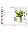 Table calendar MiniMax Květiny/Kvetiny 2021