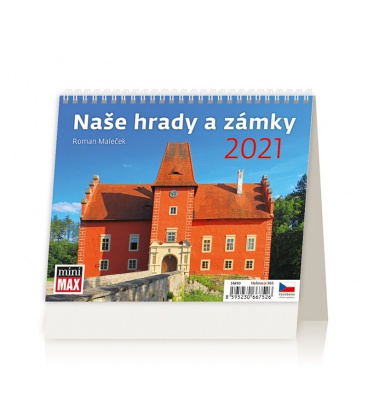 Tischkalender MiniMax Naše hrady a zámky 2021
