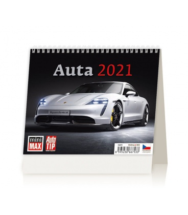 Tischkalender MiniMax Auta 2021