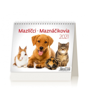 Stolní kalendář MiniMax Mazlíčci/Maznáčikovia 2021