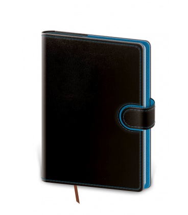 Tagebuch - Terminplaner A5 Flip schwarz, blau 2021