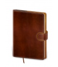 Daily Diary A5 Flip brown, brown 2021