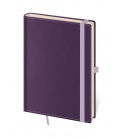Notepad - Zápisník Double Violet - lined L purple 2021