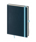 Notepad - Zápisník Double Blue - lined M blue 2021