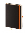 Notepad - Zápisník Black Orange - lined M black, orange 2021