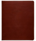 Leather diary Prezident weekly A4 Carus brown 2021
