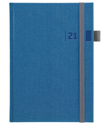 Daily Diary A5 Tweed blue, grey 2021