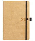 Daily Diary A5 Canvas beige, black 2021