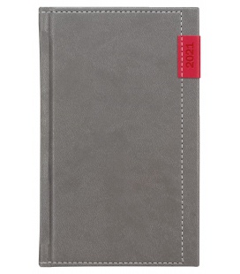 Weekly Pocket Diary Joy grey, red 2021