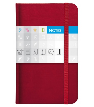 Notepad pocket Saturn squared red 2021