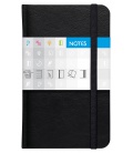 Notepad pocket Saturn squared black 2021