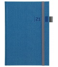 Wochentagebuch - Terminplaner A5 slowakisch Tweed blau, grau 2021