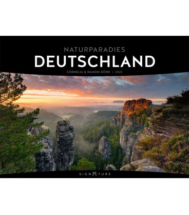 Nástěnný kalendář Přírodní ráje Německa / Naturparadies Deutschland - Signature Kalender 2
