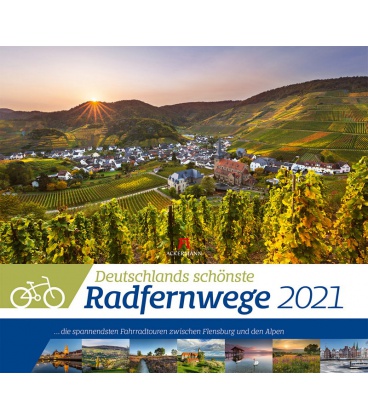 Wall calendar Deutschlands schönste Radfernwege Kalender 2021