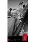 Nástěnný kalendář Paříž / Paris, je t’aime - Literatur-Kalender 2021