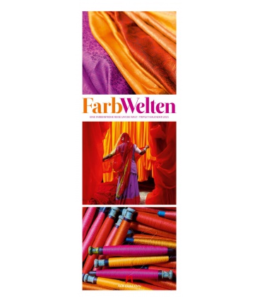 Nástěnný kalendář Barevné světy / FarbWelten - Weltreise Triplet-Kalender 2021