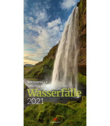 Wandkalender Wasserfälle Kalender 2021