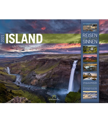 Wandkalender Island Kalender 2021