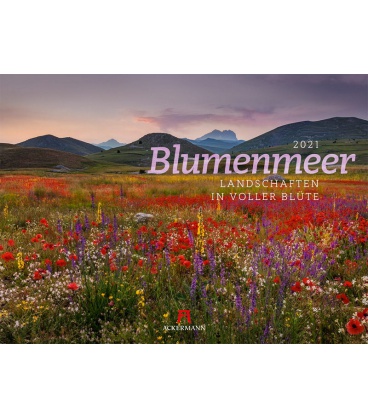 Wandkalender Blumenmeer - Landschaften in voller Blüte, Kalender 2021