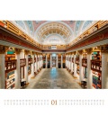 Nástěnný kalendář Svět knih - knihovny / Welt der Bücher - Bibliotheken Kalender 2021