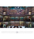 Nástěnný kalendář Svět knih - knihovny / Welt der Bücher - Bibliotheken Kalender 2021