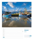 Nástěnný kalendář Pobřeží - týdenní plánovač / Am Meer - Wochenplaner Kalender 2021