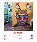 Nástěnný kalendář Street Art - týdenní plánovač / Street Art - Wochenplaner Kalender 2021