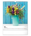 Wall calendar Flowers 2021