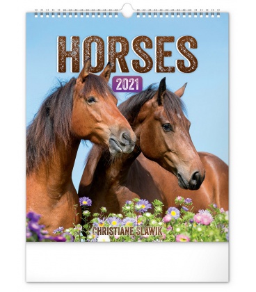 Wall calendar Horses 2021