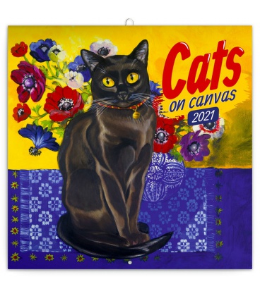 Wall calendar Cats on Canvas 2021