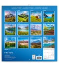 Nástěnný kalendář Alpy 2021