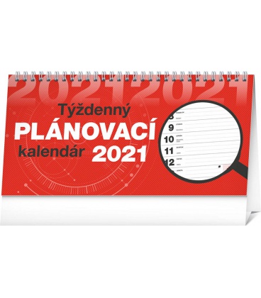 Tischkalender Weekly planner SK lined 2021
