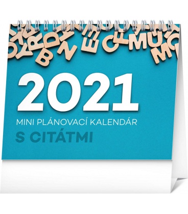 Stolní kalendář Plánovací s citátmi SK 2021