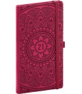 Weekly pocket diary Vivella Fun Mandala, red 2021