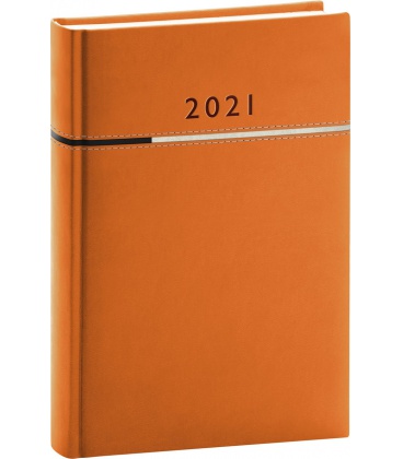 Tagebuch - Terminplaner A5 Tomy orange, schwarz 2021