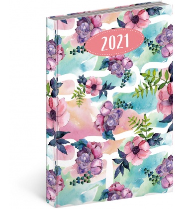 Tagebuch - Terminplaner A5 Cambio Fun - Flowers 2021