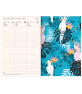 Magnetic weekly diary Tropical Leaves 2021