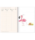 Wochentagebuch magnetisch - Terminplaner Flamingos 2021