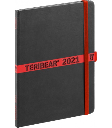Weekly diary A5 Teribear black 2021