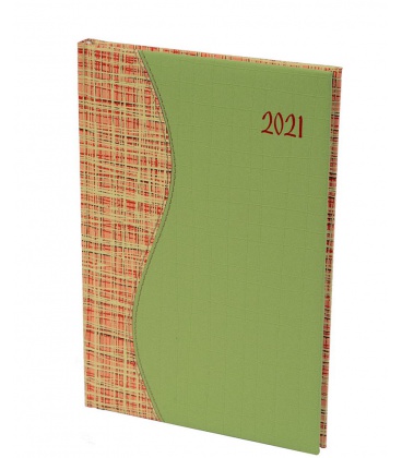 Weekly Diary B5 "SIGMA" Balacron/Balacron green, orange 2021