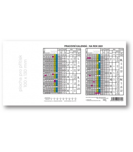 Table calendar Yearly Planing Card   2021