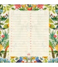 Wall calendar Geburtstagskalender floral 2021