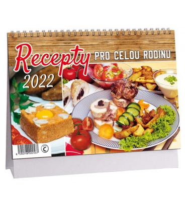Tischkalender Recepty pro celou rodinu 2022