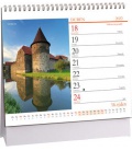 Table calendar Hrady a zámky mini 2022