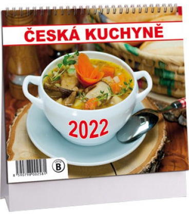Stolní kalendář Česká kuchyně mini 2022