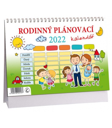 Table calendar Rodinný plánovací  2022
