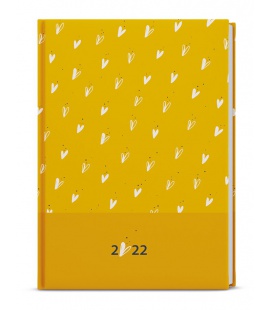 Weekly Diary A5 - Oskar - lamino -  ocher, yellow 2022