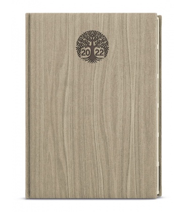 Weekly Diary A5 - Oskar - wood light brown 2022